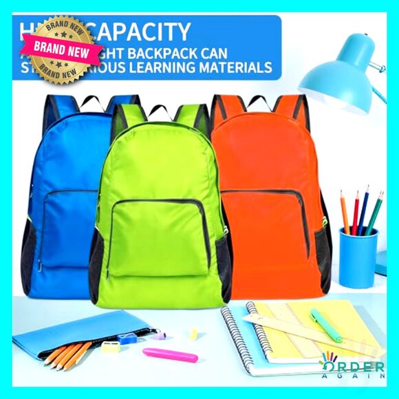 Lightweight Foldable Backpack Travel Gym Hiking Water-Resistant Multi-Pocket main image 5